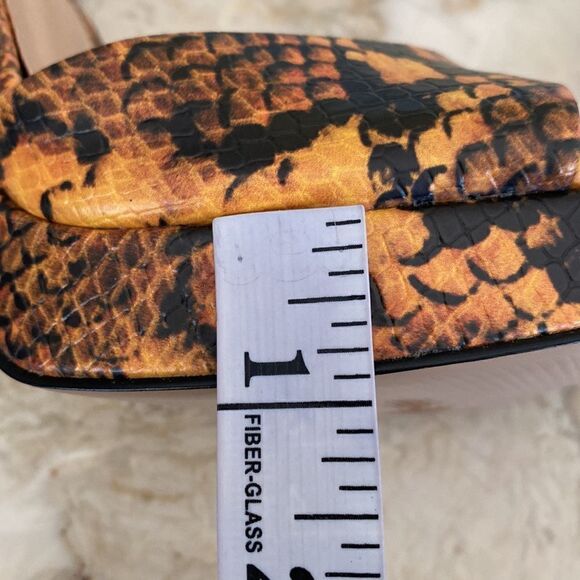 Steve Madden Snakeskin Platform Ankle Strap Heels - As New - Picture 6 of 13